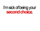 Second choice