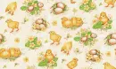 seamless glitter flowers chick easter  spring background