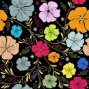seamless glitter flowers easter spring background