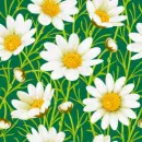 seamless glitter flowers easter spring background
