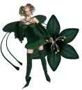 Woman stands on flowers