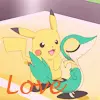 Pika & snivy Love