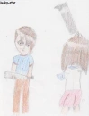 keiichi and rena. (My Drawing)