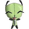 Gir blinking.