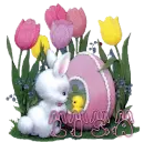 cute easter bunny chick lisa