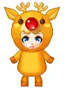 Deer Costume Doll
