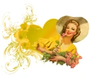 Woman on heart
