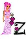pink girl with z