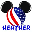 USA Mickey Head - Heather