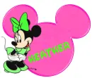 Neon Minnie Head - Heather