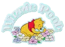 WINNIE POOH SMELLING FLOWERS