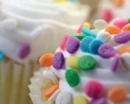 A white cupcake