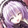 purple haired girl