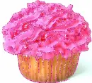 Glitter cupcake