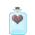 heart in bottle