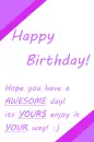Happy birthday! :)