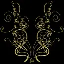 Mirrored Gold Background