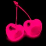 Neon Pink Cherries