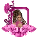Woman in the picture frame