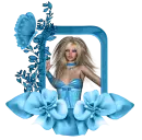 Woman in the picture frame