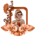 Woman in the picture frame