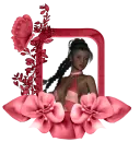 Woman in the picture frame