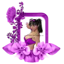 Woman in the picture frame