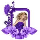 Woman in the picture frame