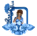 Woman in the picture frame