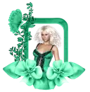 Woman in the picture frame
