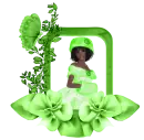 Woman in the picture frame