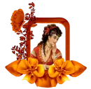 Woman in the picture frame