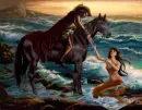 mermaid and horseman