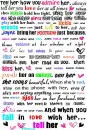 girlish and pretty with bright colors