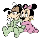 Baby Goofy And Minnie