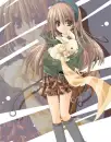 Anime girl holding rabbit