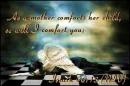 As a mother comforts her child