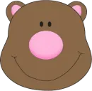 cute bear face