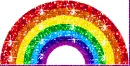 glitter rainbow