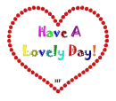 Heart with message