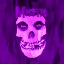 misfit skull flaming