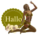Woman kneels on Label