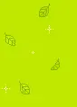 Green Kawaii Background With Green Leaves.