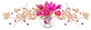 Pink flowers divider