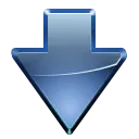 blue arrow down