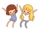 girls dancing