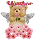 Bear with flower