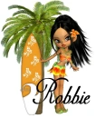 Girl with surfboard