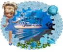 Girl in blue