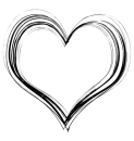 Fine Scribble Heart